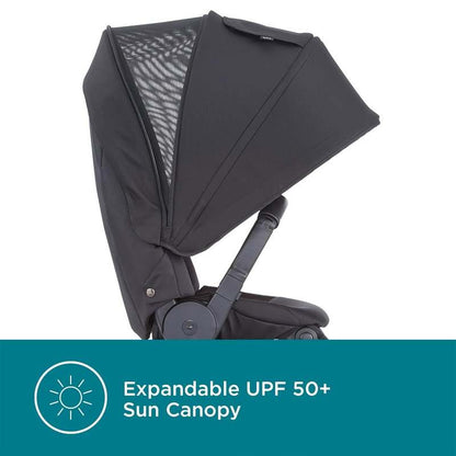 Contours Element Side - by - Side Convertible Toddler and Baby Stroller Single - to - Double (Stealth Black) - Kidsy