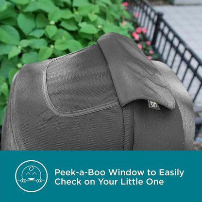 Contours Element Side - by - Side Convertible Toddler and Baby Stroller Single - to - Double (Stealth Black) - Kidsy