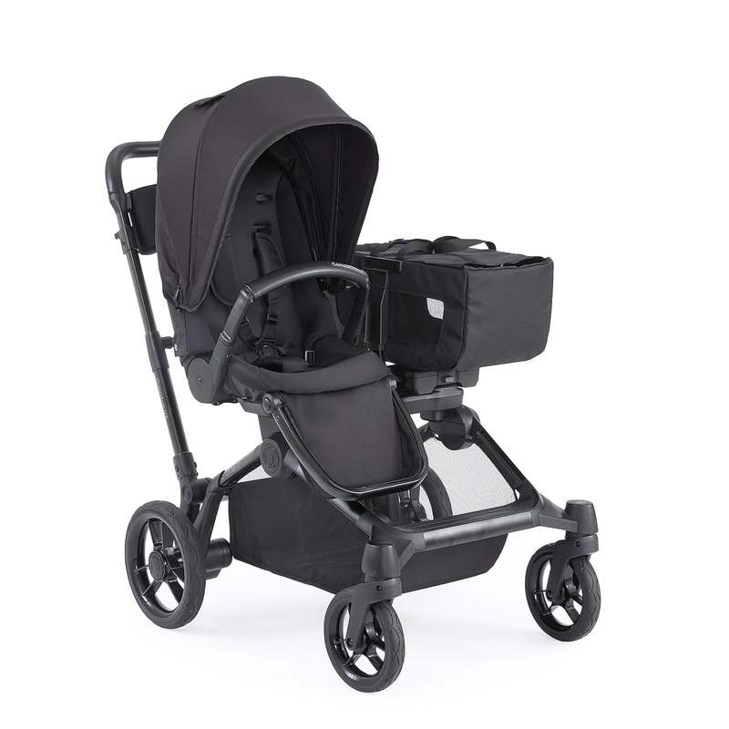 Contours Element Side - by - Side Convertible Toddler and Baby Stroller Single - to - Double (Stealth Black) - Kidsy