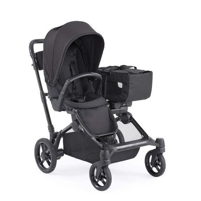 Contours Element Side - by - Side Convertible Toddler and Baby Stroller Single - to - Double (Stealth Black) - Kidsy