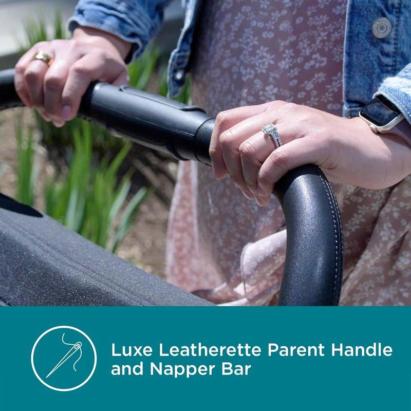 Contours Element Side - by - Side Convertible Toddler and Baby Stroller Single - to - Double (Stealth Black) - Kidsy