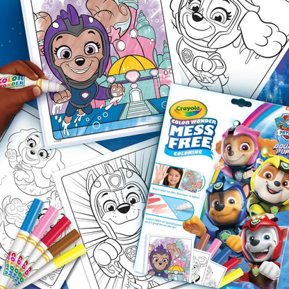 Crayola PAW Patrol Aqua Pups Color Wonder Coloring Set (Multi) - Kidsy