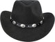 CXQRR Cowboy Hat with Removable Belt (Black) - Kidsy
