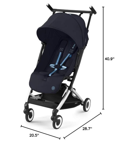 Cybex Libelle 2 Lightweight Travel Stroller with Compact Fold (Dark Blue) - Kidsy