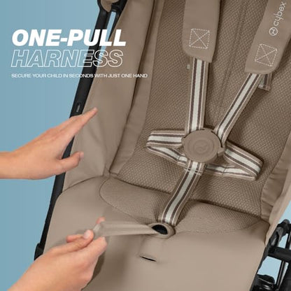 Cybex Libelle Lightweight Travel Baby Stroller (Magic Black) - Kidsy