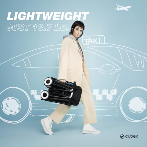 Cybex Libelle Lightweight Travel Baby Stroller (Magic Black) - Kidsy