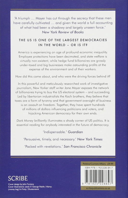 Dark Money by Jane Mayer Paperback Book - Kidsy