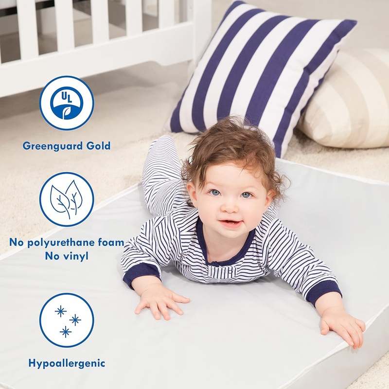 DaVinci Pure Core Memory Foam Baby Crib Mattress (White) - Kidsy