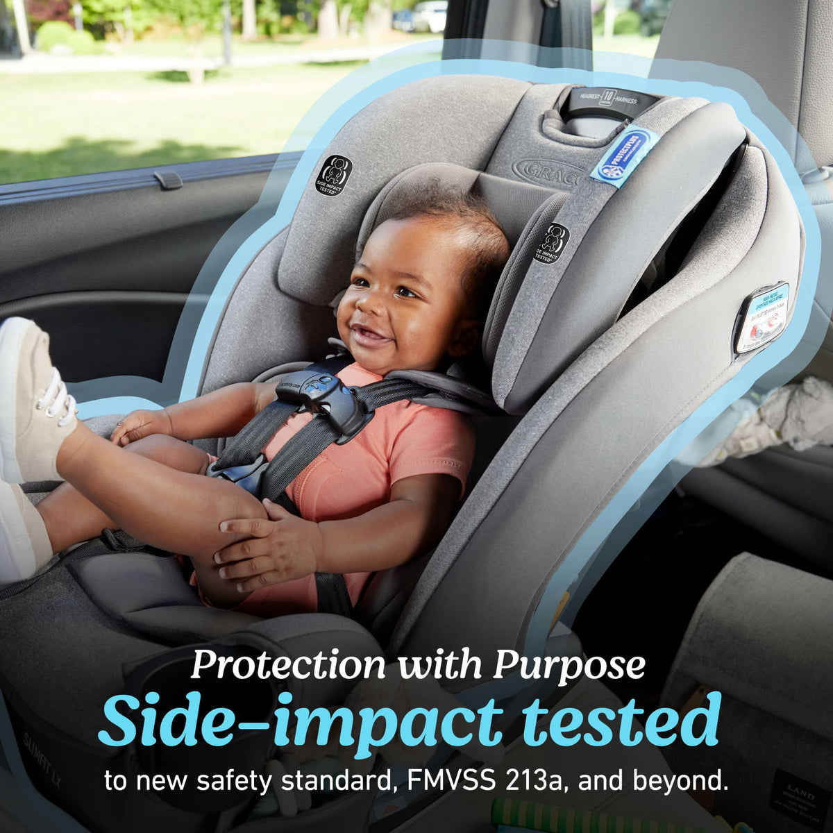 Graco SlimFit LX 3-in-1 Convertible Car Seat (Lilac)