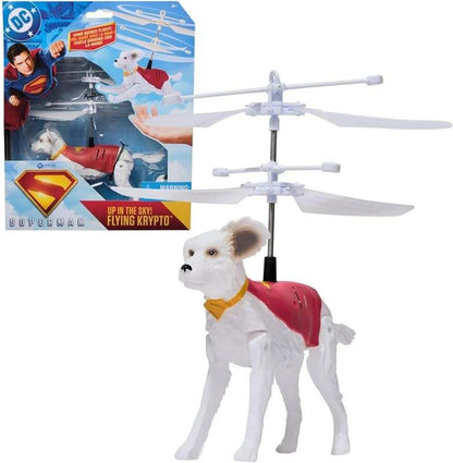 DC Comics, Superman Up in The Sky! Flying Krypto, RC Toys and Remote Control Toys for Kids, 7.5 - Inch Hovering Superdog - Kidsy