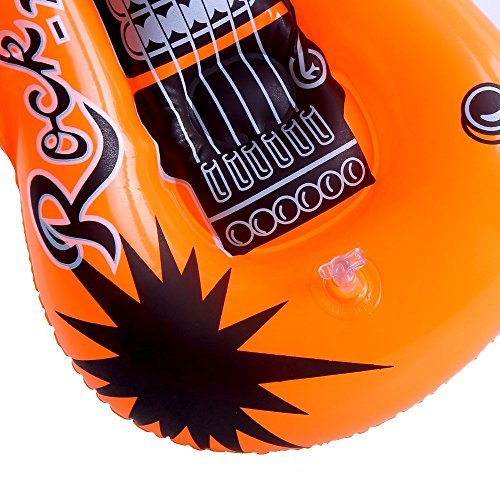 DECORA 35 Inch Inflatable Rock Star Guitar - Pack of 5 - Kidsy