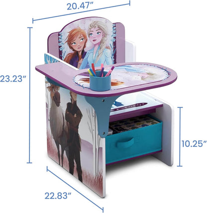 Delta Children Chair Desk with Storage Bin (Disney Frozen II) - Kidsy