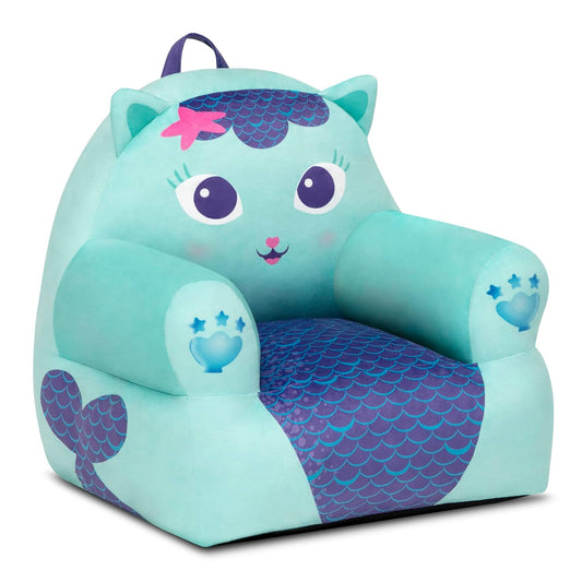 Delta Children Gabby's Dollhouse Cozee Buddy Kids Chair (Blue) - Kidsy