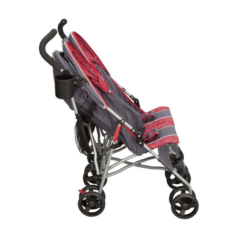 Delta Children LX Side by Side Stroller (Grey) - Kidsy
