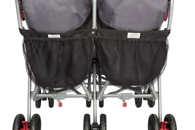 Delta Children LX Side by Side Stroller (Grey) - Kidsy