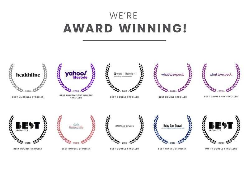 Delta Children LX Side by Side Stroller (Grey) - Kidsy