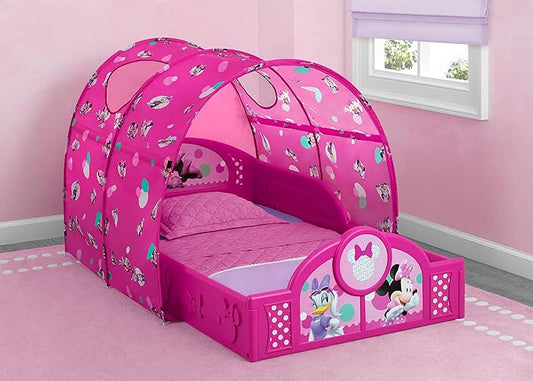Delta Children Minnie Mouse Toddler Bed with Tent (Pink) - Kidsy
