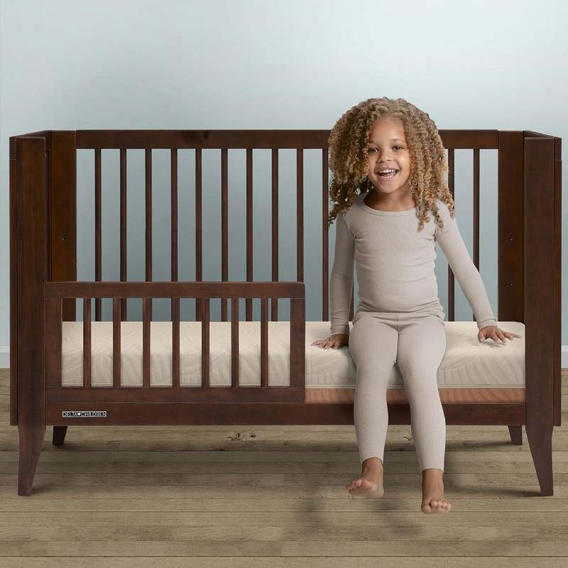 Delta Children Summer Breeze Crib & Toddler Mattress (Apricot/White) - Kidsy