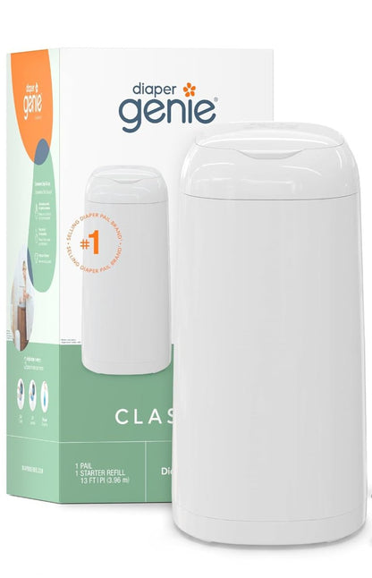 Diaper Genie Classic Diaper Pail (White) - Kidsy