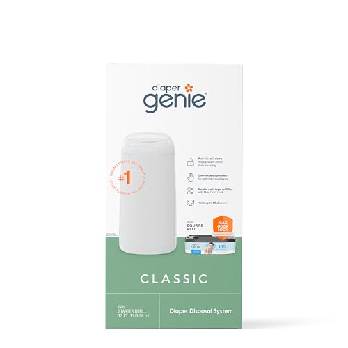 Diaper Genie Classic Diaper Pail (White) - Kidsy