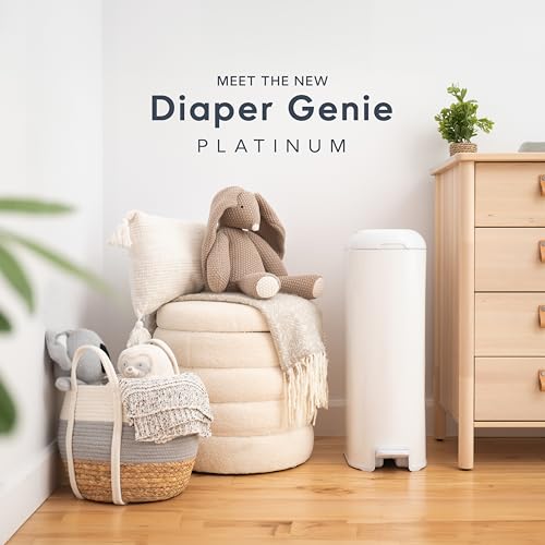 Diaper Genie Platinum Pail (Lilly White) - Kidsy