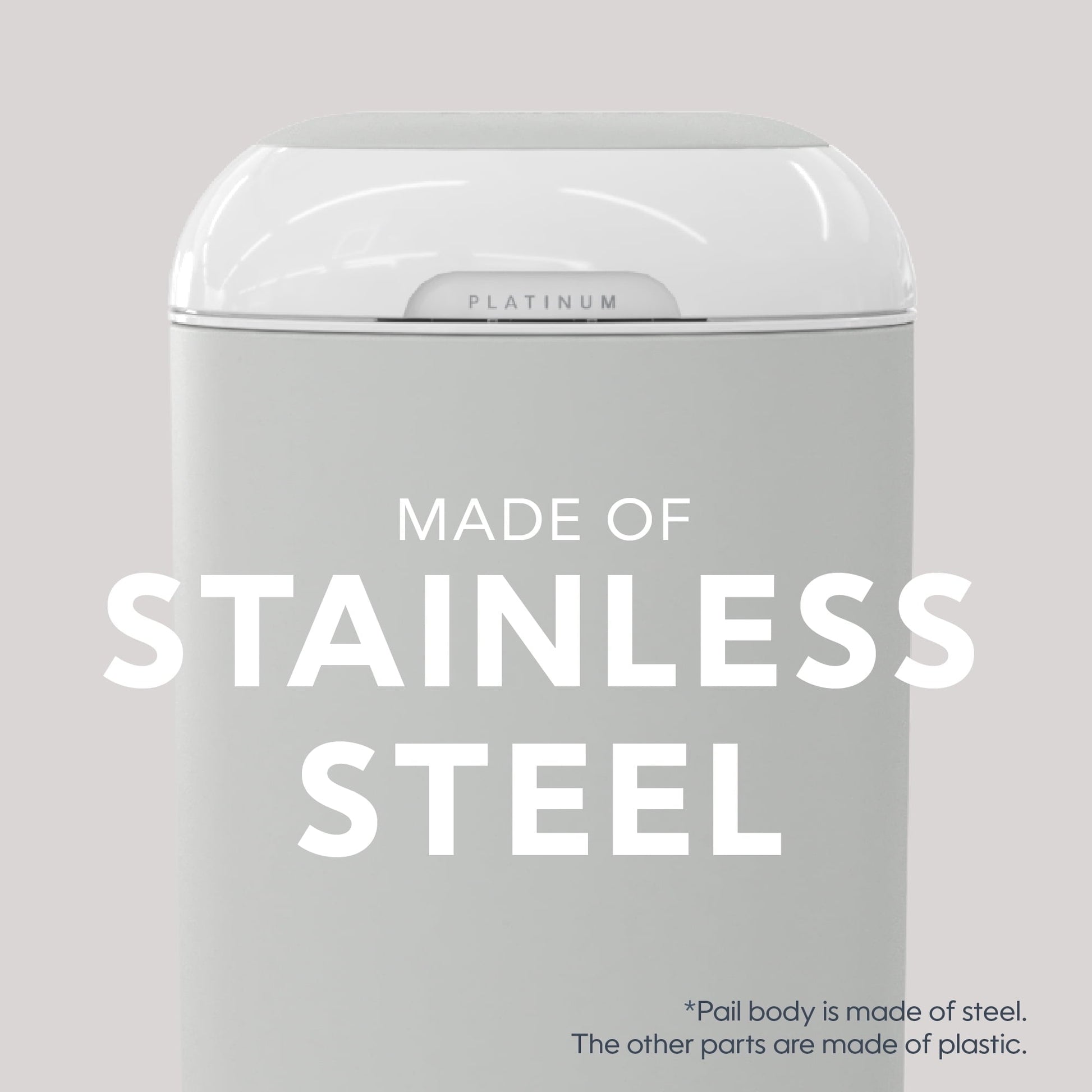Diaper Genie Platinum Pail (Stone Grey) - Kidsy
