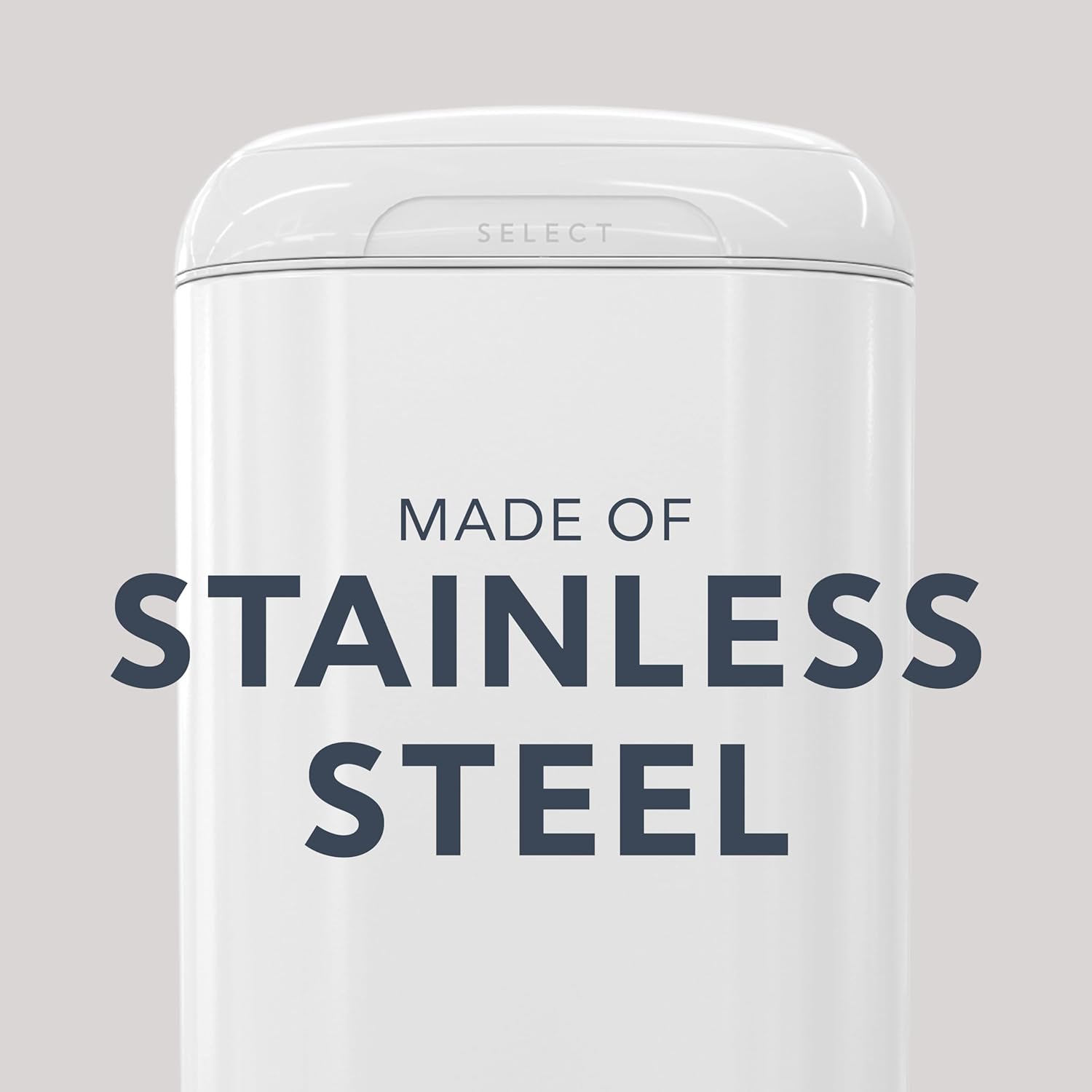 Diaper Genie Select Pail is Made of Durable Stainless Steel - Kidsy