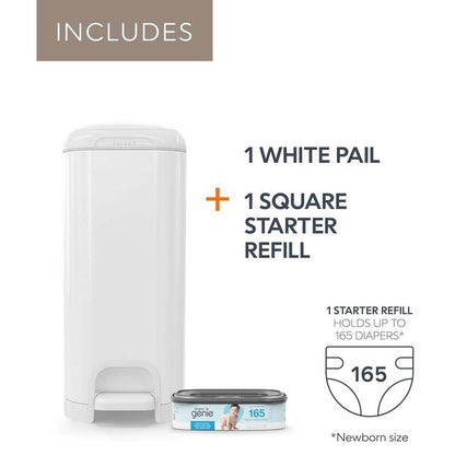 Diaper Genie Select Pail is Made of Durable Stainless Steel - Kidsy