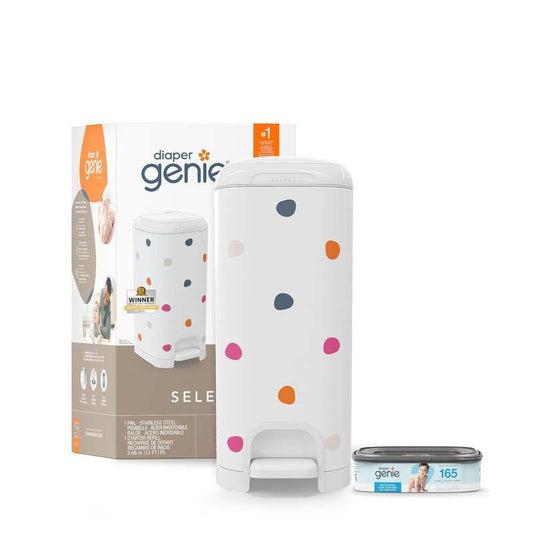 Diaper Genie Select Pail (Multi - Color Polka Dot) - Kidsy