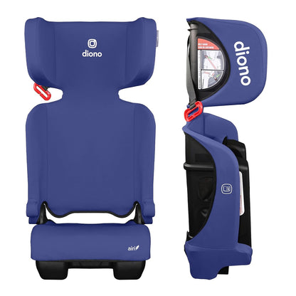 Diono Airi Lightweight High Back Booster Seat, 40–100 lbs (Blue) - Kidsy