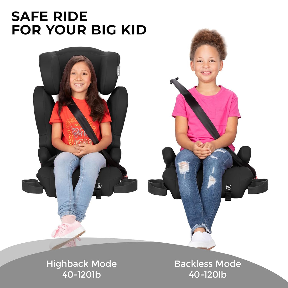 Diono Cambria LE, 2-in-1 Belt Positioning Booster Seat (Black) - Kidsy