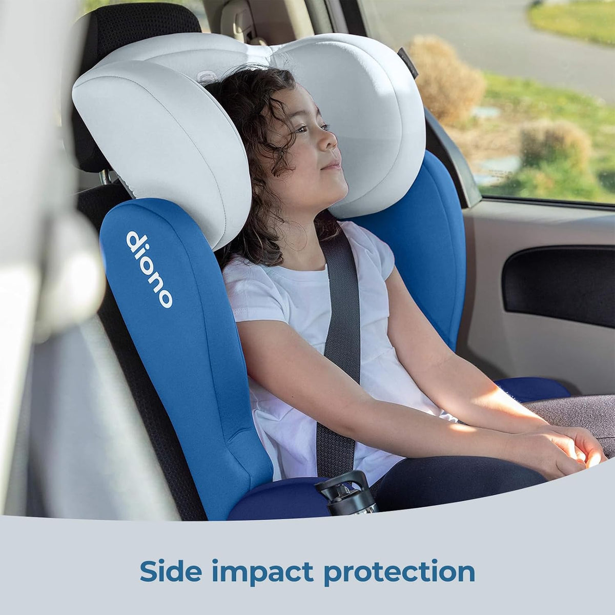 Diono Cambria LE 2-in-1 High-Back & Backless Booster Car Seat, 40-120 lbs (Blue) - Kidsy