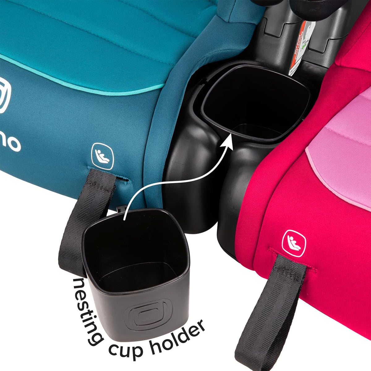 Diono Connect3 RXT Backless Booster for Children from 40-120 lbs. (Pink Cotton Candy) - Kidsy