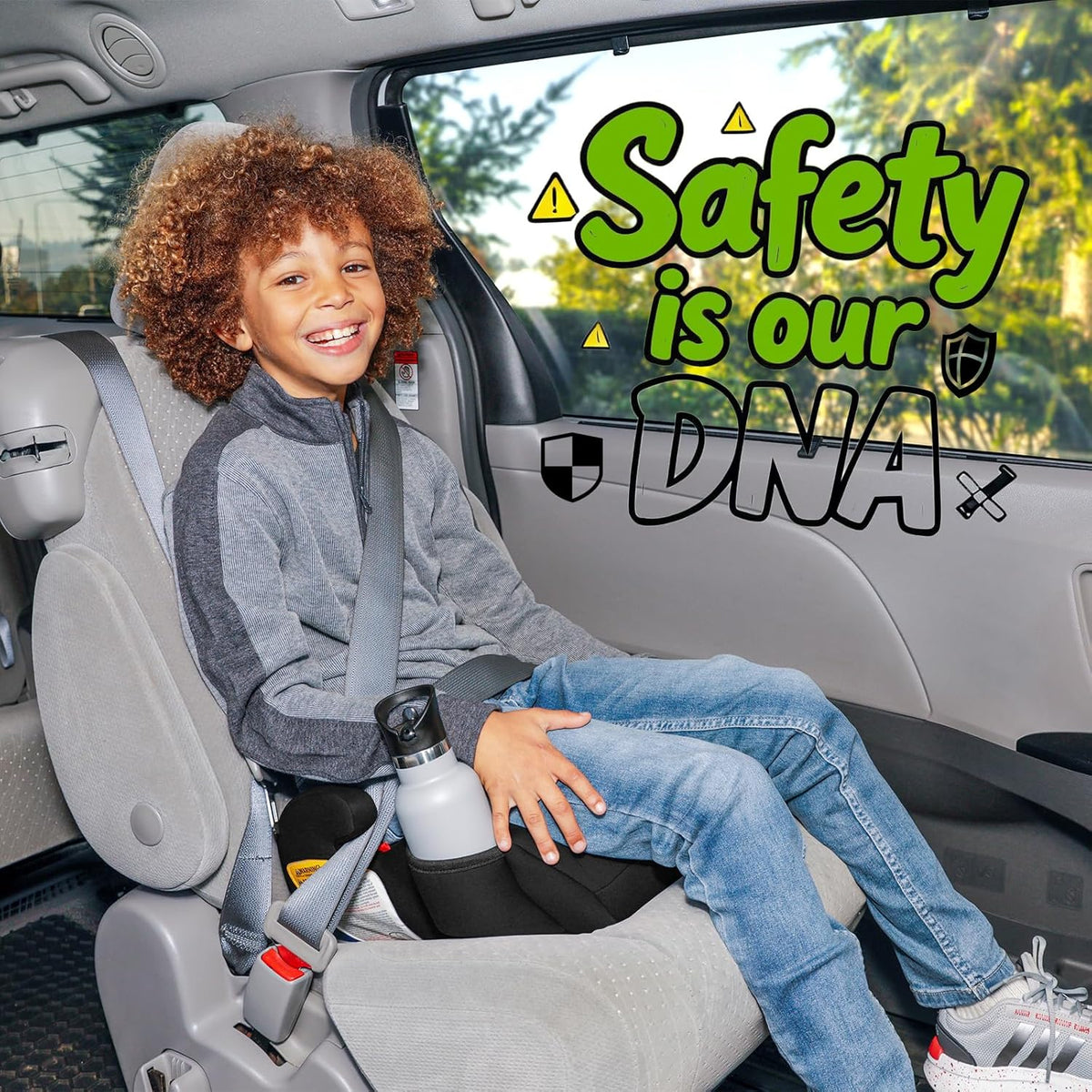 Diono Solana Backless Booster Car Seat (Black) - Kidsy