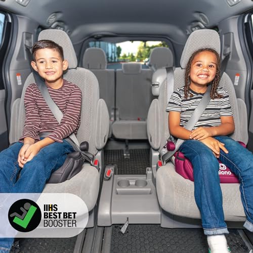 Diono Solana Backless Booster Car Seats (Black, Pack of 2) - Kidsy