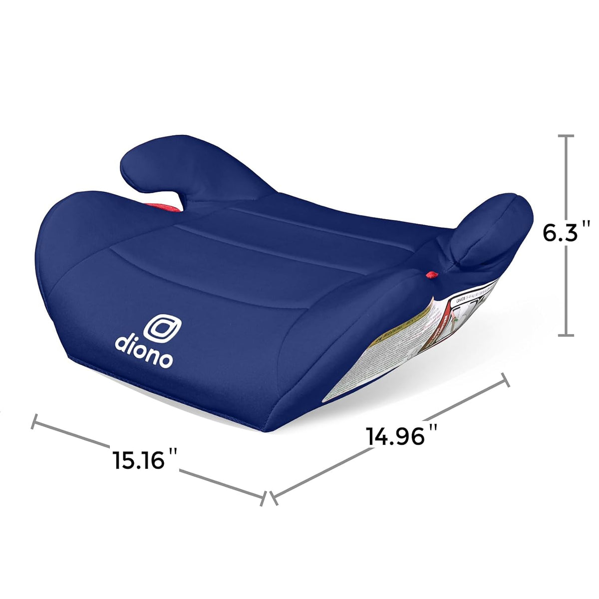 Diono Solana Lite Backless Booster Car Seat, 40-100 lbs (Blue Surge) - Kidsy