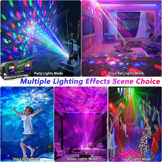 Disco Ball Strobe Party Light Projector with Remote Control - Kidsy