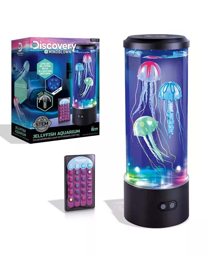 Discovery #Mindblown Jellyfish Aquarium Lamp Set (Black)