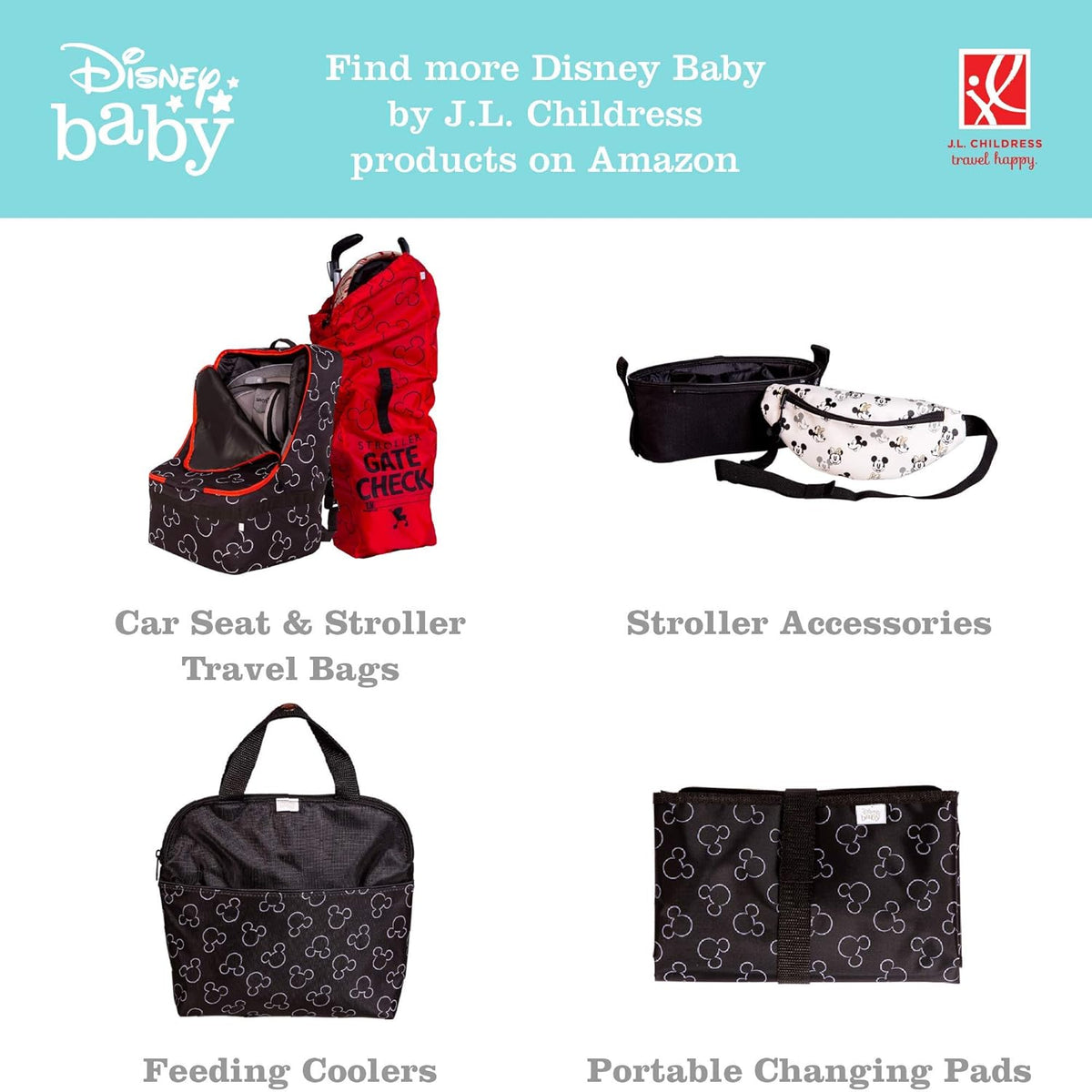 Disney Baby by J.L. Childress Side Sling Stroller Cargo Net - Kidsy
