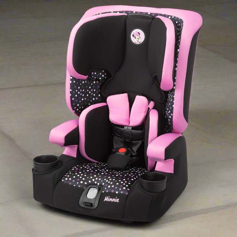 Disney Baby MagicSquad 3 - in - 1 Harnessed Booster Car Seat (Minnie Dot Party) - Kidsy