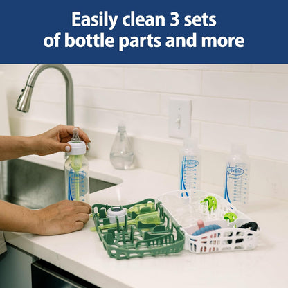 Dr. Brown's Dishwasher Basket for Small Baby Bottle Parts, Pacifiers, and Accessories (Green) - Kidsy