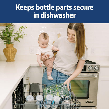 Dr. Brown's Dishwasher Basket for Small Baby Bottle Parts, Pacifiers, and Accessories (Green) - Kidsy