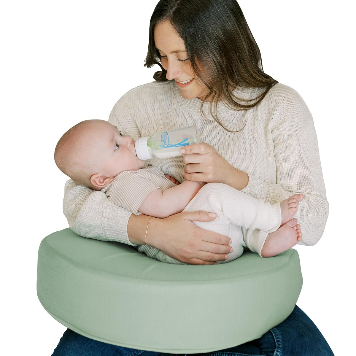 Dr. Brown’s Nursing Pillow Memory Foam Breastfeeding Support (Storm Green) - Kidsy