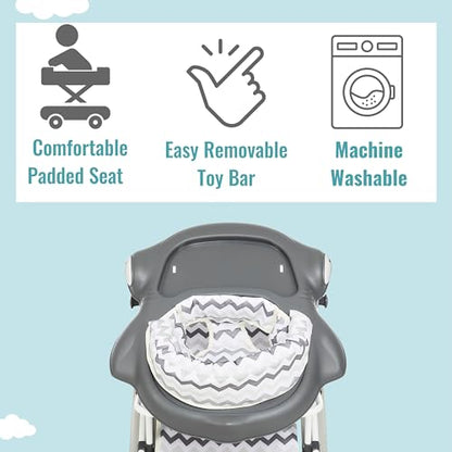 Dream on Me 2 - in - 1 Aloha Fun Baby Walker (Grey) - Kidsy