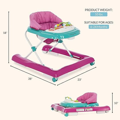 Dream On Me 2 - in - 1 Ava Baby Walker (Teal Pink) - Kidsy