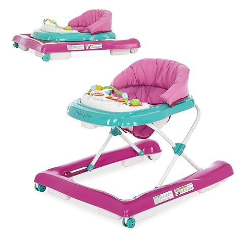 Dream On Me 2 - in - 1 Ava Baby Walker (Teal Pink) - Kidsy
