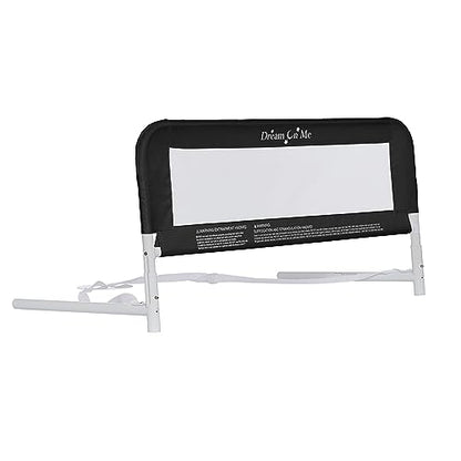 Dream On Me Adjustable Mesh Bed Rail (Black) - Kidsy