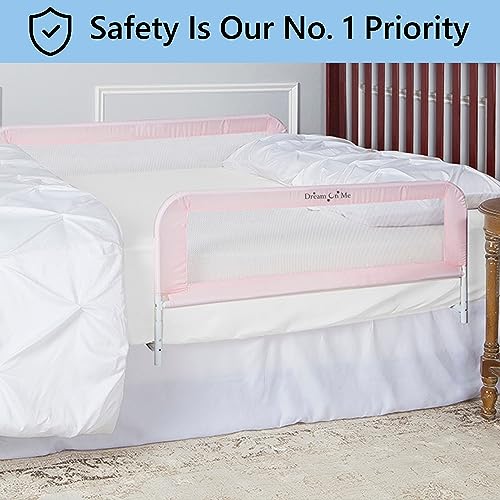 Dream On Me Adjustable Mesh Bed Rail (Pink) - Kidsy
