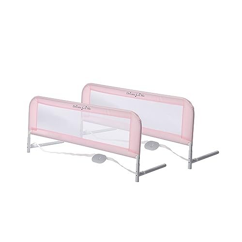 Dream On Me Adjustable Mesh Bed Rail (Pink) - Kidsy