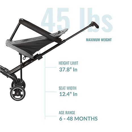 Dream On Me Coast Rider Stroller (Grey) - Kidsy